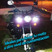 LED Auxiliary Fog Lights for Motorcycle + Switch On/Off - Pack of 2 Units 9