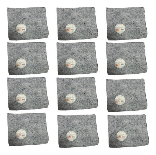 Make Grey Economical Cotton Floor Cloths Pack of 12 0