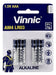 Pilas Alcalinas Vinnic Triple A Aaa X4 Batería Calidad Atrix 0