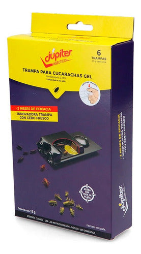 Casita Cucarachicida Gel  15 Gr X 6 Unidades Jupiter 0