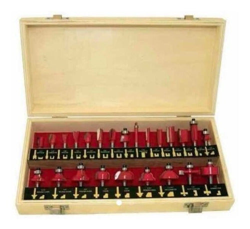 Klauss 24 Pcs Router Bit Set for Wood 1/4" 0