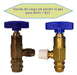 TIDAR Service Valve R 410 + R 22 Refrigeration 1/4 + 5/16 Flare 1