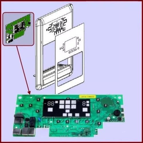 Whirlpool Display S20/25RID/R Unit Elect (Interface) 2