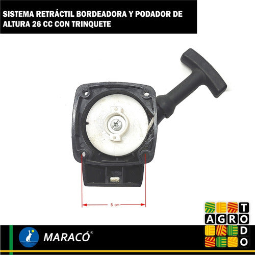 Tapa Sistema Arranque Retractil Podador Alt P/trinquete 26cc 3