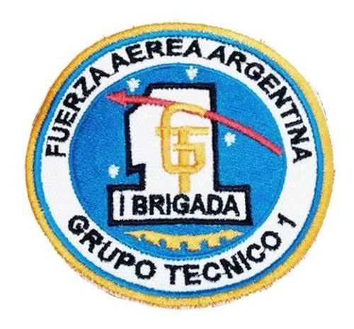 Parche Bordado Fuerza Aérea Grupo Técnico 1 1ra Brigada 0