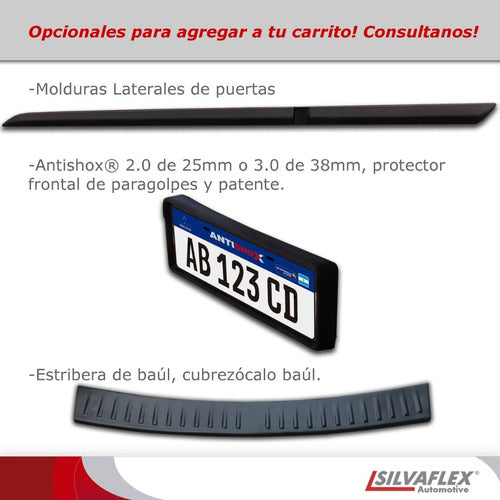 Silvaflex Protectores Bandas Paragolpes Renault Megane 2 2007/2009 5p 3