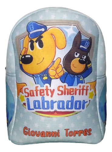 Personalized Sheriff Labrador Garden Set with Premium Backpack 4