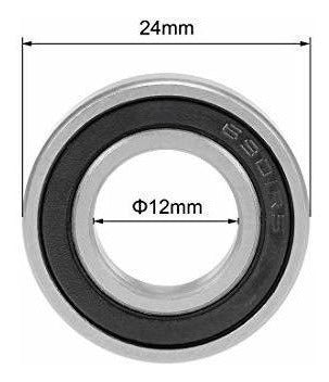 Rodamiento Doble Sello 6901-2rs 12x24x6mm Pack X 4u 2