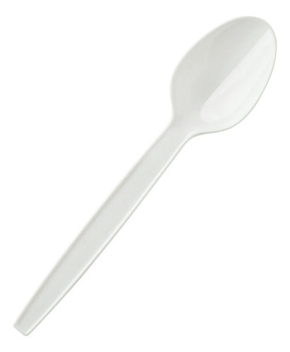 Disposable White Plastic Spoons x 5000 0