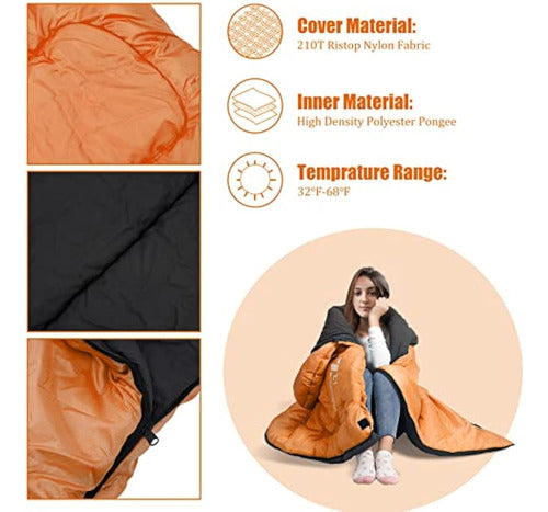 Zylifemagic Sleeping Bag for Camping Outdoors 2