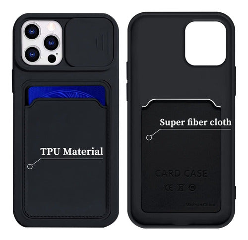 Merkurio -Tec Funda Case Con Tarjetero Y Cubre Camara Para iPhone 11 Pro 5