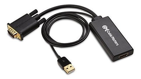 Cable Matters VGA to HDMI Converter (VGA to HDMI Adapter) with Audio Support 1