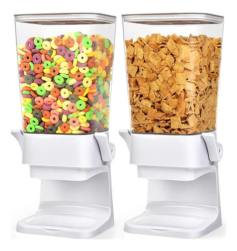 Mivvosakuki Double Cereal Dispenser Countertop 0