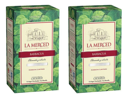 La Merced Yerba Mate Barbacua 500g C/ Palo Original 0