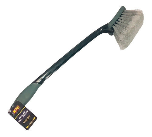 K78 Long Handle Brush 50cm Soft Bristles Wheel Well Cleaner 0