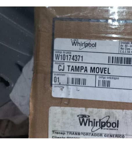 Whirlpool Tapa Superior Lavarropas WWT09A Original 4