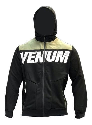 Sporty Hooded Jacket Venum Forest MMA - Running - 0