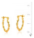 Cracco Italian Hoop Earrings Laminated in 18K Gold 201103 2