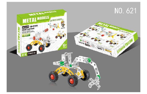 UB Metal Construction Blocks Similar to Mecano Tractor 72 Pcs 0