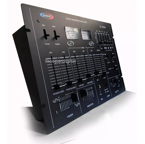 Consola Mixer Dj 8080a 6 Canales Usb-bluetooth 1