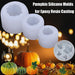 Zqysing 4 Pack Pumpkin Candle Molds, 3D Pumpkin Silicone Molds for Epoxy Resin Casting 3