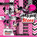 EDITABLES Minnie Pink PNG Backgrounds and Images Kit 0