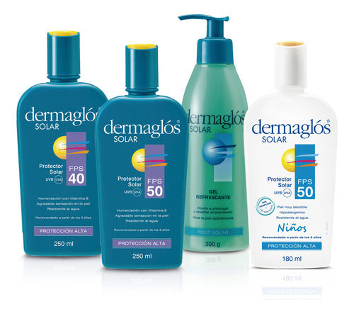 Dermaglós Family Kit of Sunscreen FPS 40 and FPS 50 0