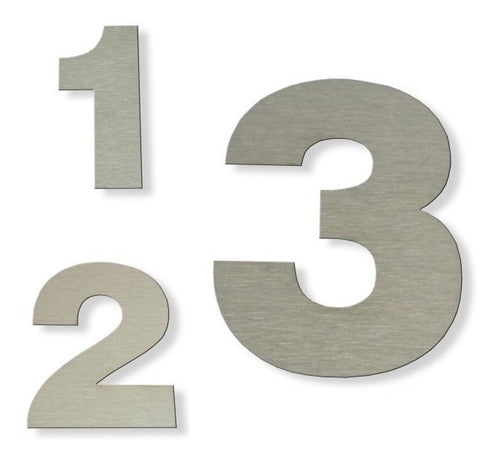 RDM Stainless Steel Number 15 Cm House Address Sign 0