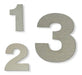 RDM Stainless Steel Number 15 Cm House Address Sign 0