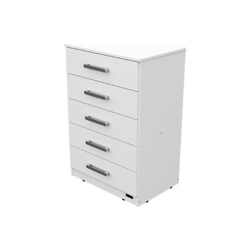 Bulk Flor De Lis White 5-Drawer Commode for Casal Bed 0