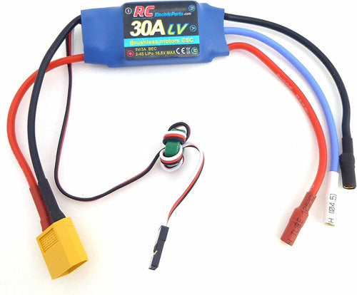 RC Electric Parts Controlador Esc 30A Motor Brushless Con Conector Xt60 0