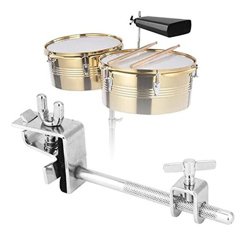 Vbestlife Cowbell Clamp Hoop Durable Metal Bass Drum Hoop 1