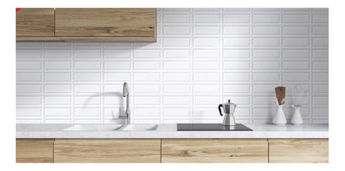 Ceramica Pared Ladrillo Blanco Subway.  Articons 1