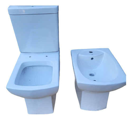 Zoe Toilet with Tank and Bidet 2