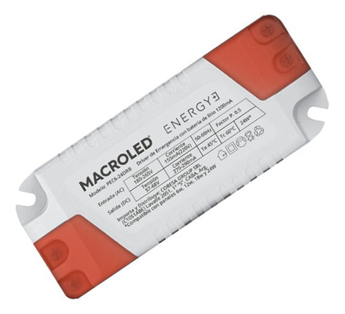 Macroled Emergency Driver Compatible for 6W to 24W Panels 0