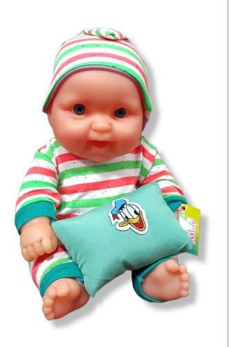 Andicar Bebe Bebote Colorido 35cm Con Pijama, Almohadita Para Dormir 0