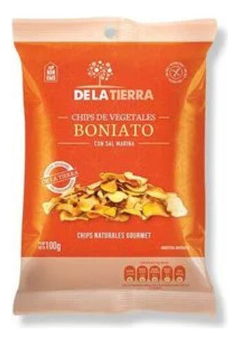 Chips De Boniatos Con Sal Marina De La Tierra 100g 0