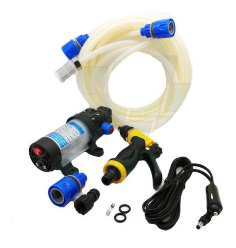 Westunning Portable 12V Mini High-Pressure Washer + Hose + Adapters 0