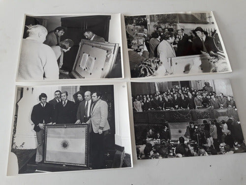 Antiguas Fotos,  Bandera Sra Duarte De Peron. Año 1973. 0