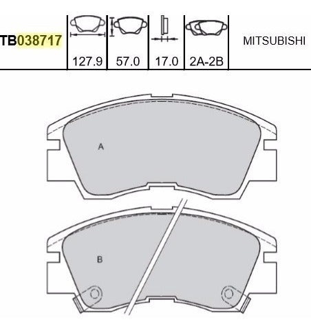 Pastillas Freno Mitsubishi L200 Del. 2