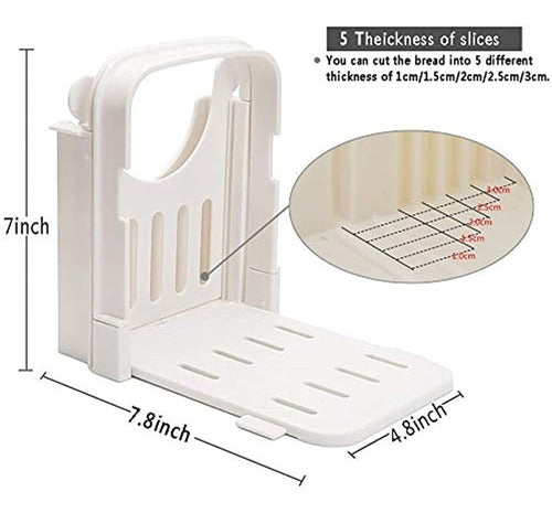 Amyhome Bread Slicer, Adjustable Toast Cutter 1