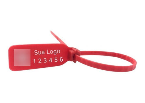 Lacre Malote Segurança Personalizado + Qr  27 Cm (500) Peças 0