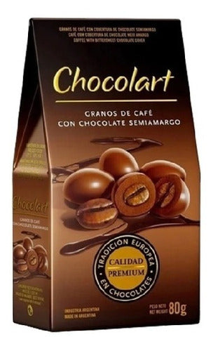 Chocolart Coffee Beans with Semisweet Chocolate 80g x 1 unit 0