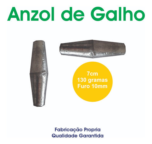 Chumbada De Pesca Para Anzol De Galho 130g Cada Pct De 4kg 4