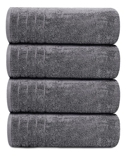 Tens Towels Extra Large Bath Towels, 76x152cm, Dark Gray 5