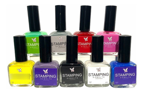 Faguer 6 Stamping Nail Polishes - Deco Uñas Nail Art 0