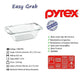 Pyrex Easy Grab Glass Loaf Pan 1.4 L with Side Handles 1