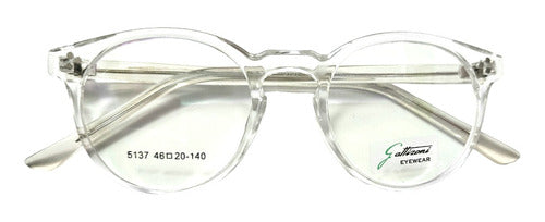 Gattizoni Transparent Round Lennon Frame Glasses 5137 5