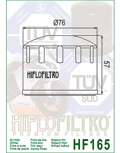 Hiflo Oil Filter HF165 BMW F800 S F800 ST Marelli ® 1