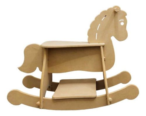 Amorfo Wooden Montessori Rocking Horse 1